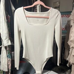 A New Day Cream Long Sleeve Bodysuit